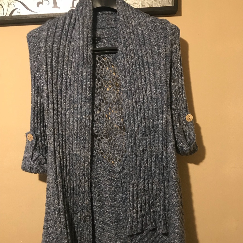 BCBGMaxAzria Blue Cardigan